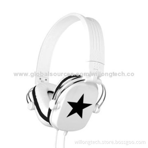 Fast Delivery Fashionable Style DJ Headphones with Microphone, 20Hz-20kHz Frequency Range